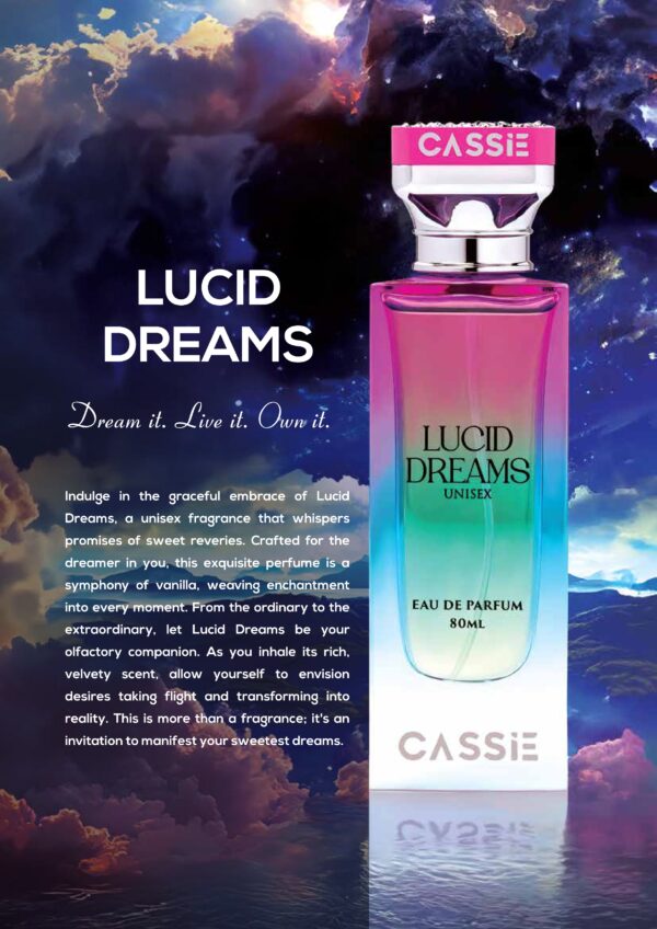 lucid dreams – luxury unisex perfume 80ml | cassie perfumes